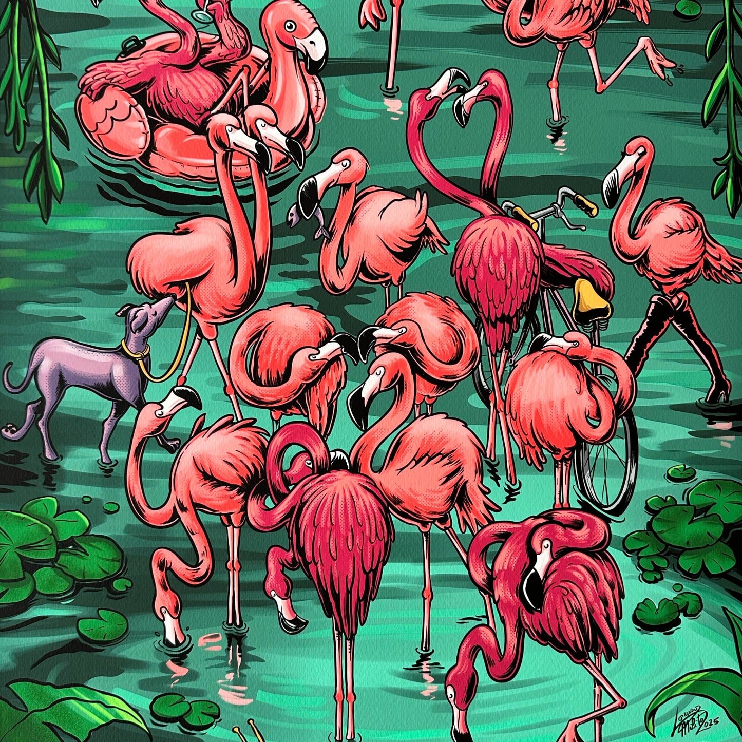 "The Flamboyance Club" Limited Edition Giclée Print - 420 x 594 mm