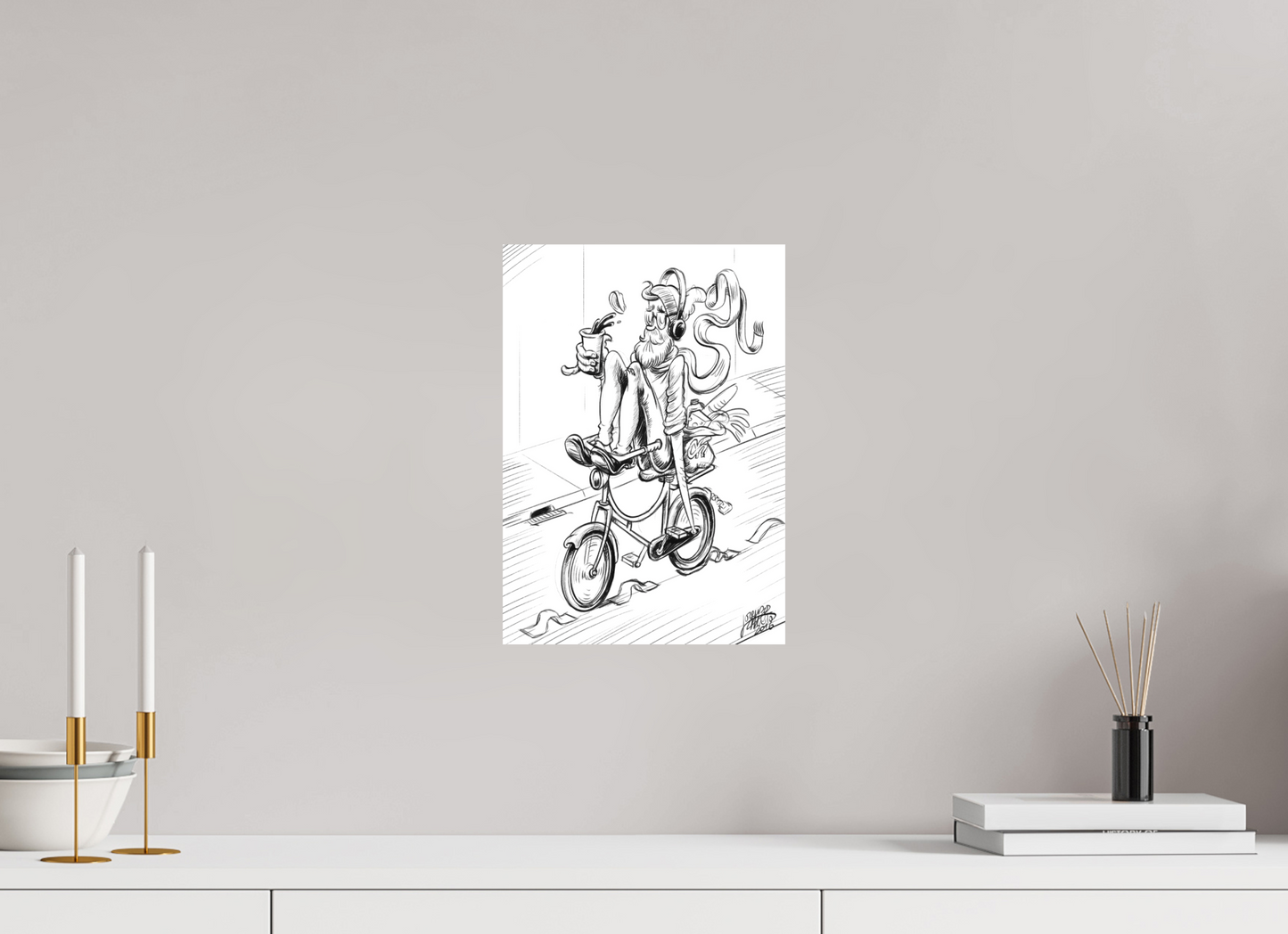 "Amsterdam Biker" Fine Art Print - various sizes